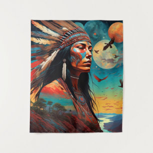Native Tribal Art Wandkleed