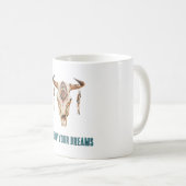 Native Tribal Bull Horns Skull   Koffiemok (Voorkant rechts)