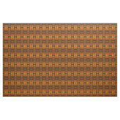 Native Tribal Pattern Bronze en Brown Stof (Yard (91,4 cm))