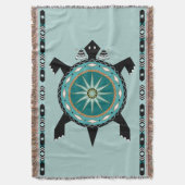 Native Turtle Deken (Voorkant Verticaal)