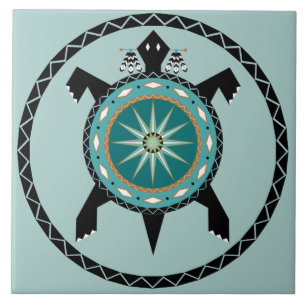 Native Turtle Keramische Tegel Tegeltje