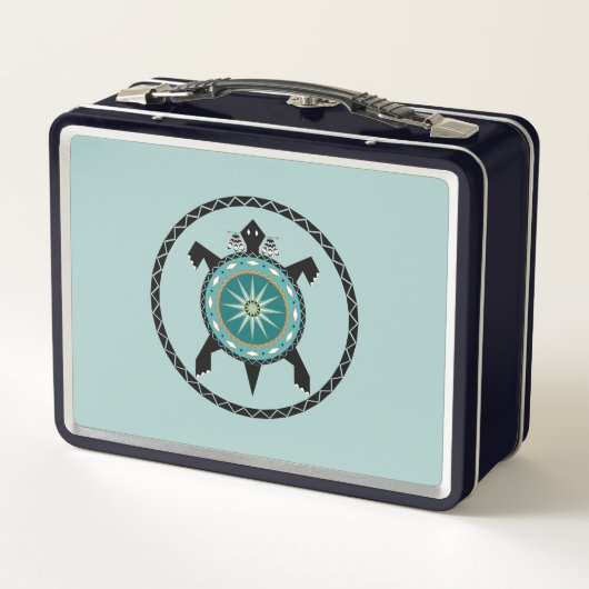 Native Turtle Metal Lunchbox (Achterkant)