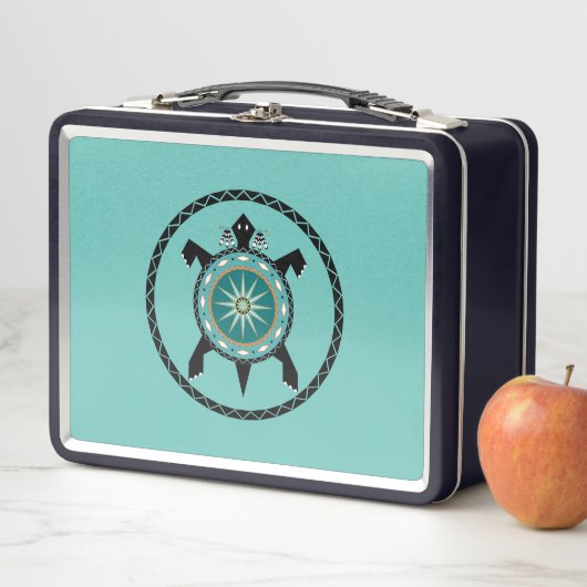 Native Turtle Metal Lunchbox (In situ)