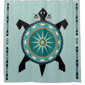 Native Turtle Shower Curtain Douchegordijn (Voorkant)