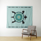 Native Turtle Tapestry Wandkleed (In Situ (horizontaal))
