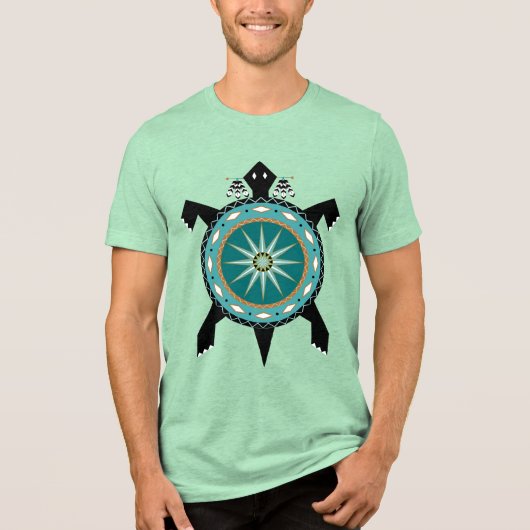Native Turtle Tri-Blend Shirt (Voorkant)