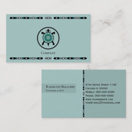 Native Turtle Visitekaartje (Voorkant / Achterkant)