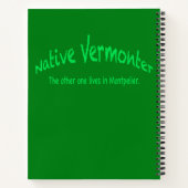 Native Vermonter Notitieboek (Achterkant)