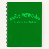 Native Vermonter Notitieboek (Voorkant)