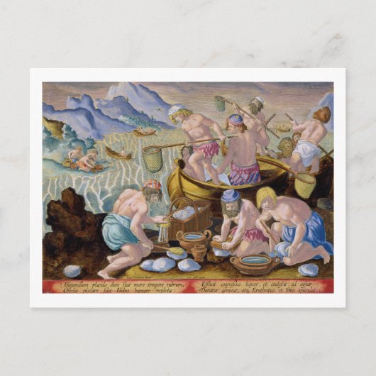 Native Vist voor Giant Clams op de Indus, plat Briefkaart (Voorkant)