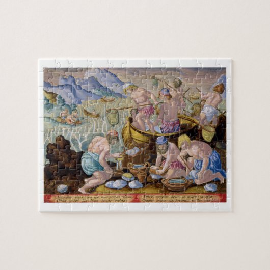 Native Vist voor Giant Clams op de Indus, plat Legpuzzel (Horizontaal)