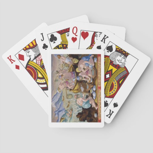 Native Vist voor Giant Clams op de Indus, plat Pokerkaarten (Achterkant)