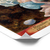 Native Vist voor Giant Clams op de Indus, plat Poster (Hoek)