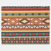Native Warrior 60x80 Fleece Blanket Deken (Voorkant (Horizontaal))