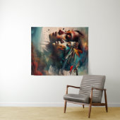 Native Warrior Art Wandkleed (In Situ (horizontaal))