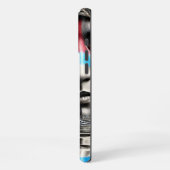 Native Warrior en Wolf Moonlit Reflection iPhone Hoesje (Linkerkant)
