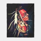 Native Warrior "Kaw" Fleece Blanket (Voorkant)