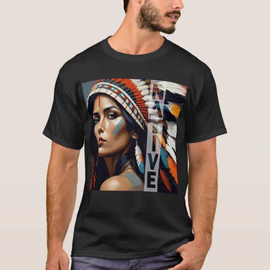 Native Warrior Princess T-shirt (Voorkant)