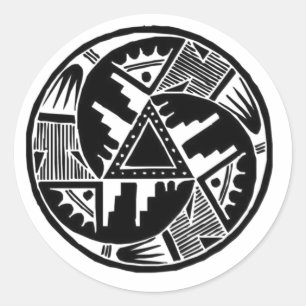 Native Wheel Ronde Sticker