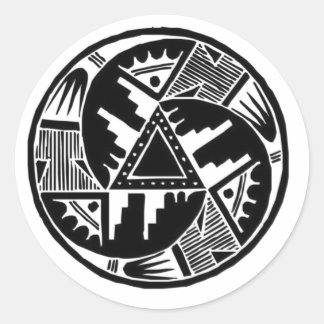 Native Wheel Ronde Sticker