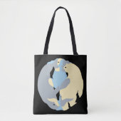 Native Wildlife Art Canvas tassen Spirit Tribal Ba (Voorkant)