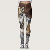 Native Wolf Photo Leggings (Voorkant)