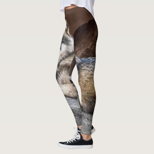 Native Wolf Photo Leggings (Links)
