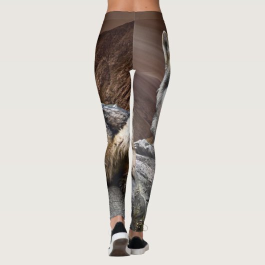 Native Wolf Photo Print Leggings (Achterkant)