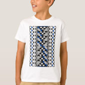 Native zon en regen in blauw t-shirt (Voorkant)