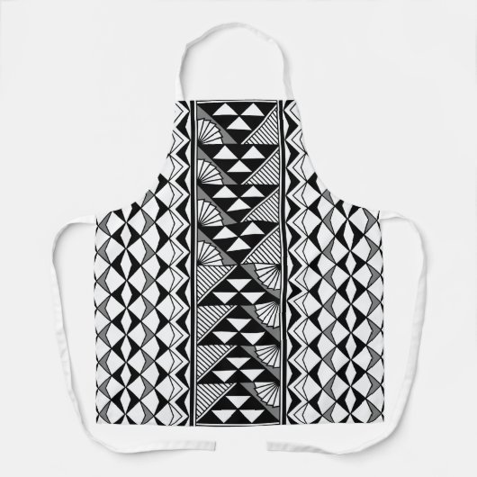 Native zon en regen in grijs schort (Voorkant)