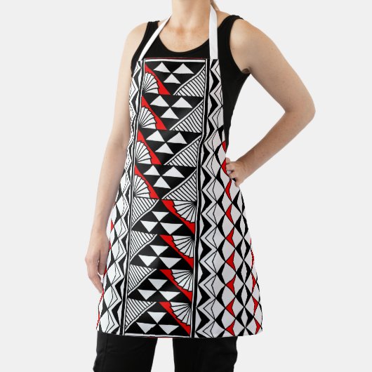 Native zon en regen in rood schort (Insitu)