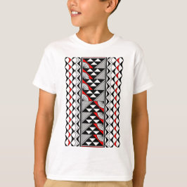 Native zon en regen in rood t-shirt