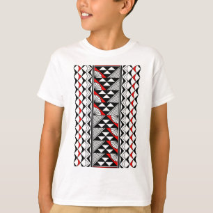 Native zon en regen in rood t-shirt