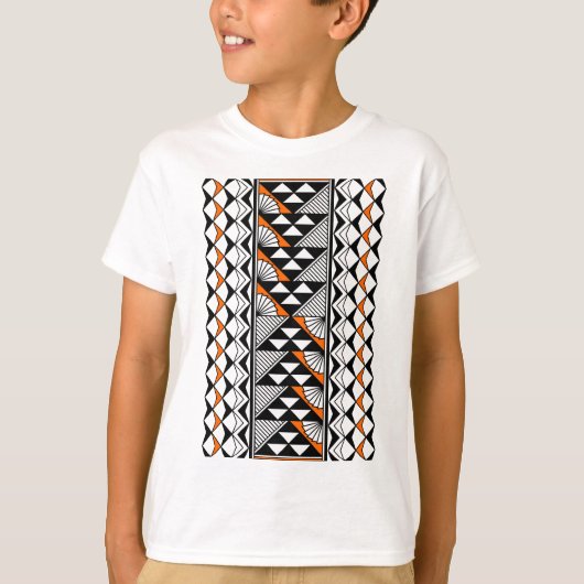 Native zon en regen in Sinaasappel T-shirt (Voorkant)