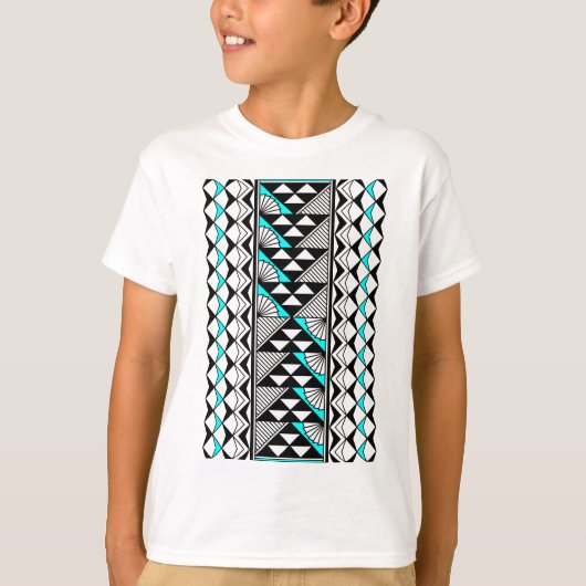 Native zon en regen in Turquoise T-shirt (Voorkant)