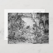 Nativiteit, 1654 briefkaart (Voorkant / Achterkant)