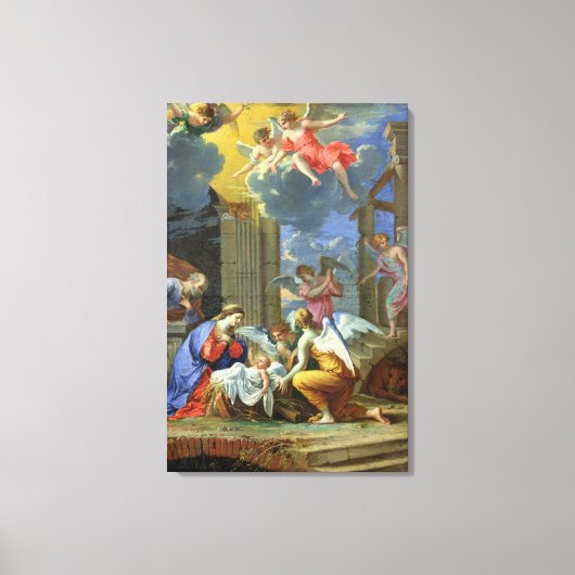 Nativiteit, 1667 canvas afdruk (Voorkant)
