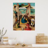 NATIVITEIT, AANNEMING VAN MAGI DOOR BOSCH Kerstmis Poster (Keuken)