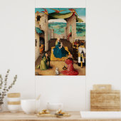 NATIVITEIT, AANNEMING VAN MAGI DOOR BOSCH Kerstmis Poster (Keuken)