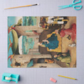 NATIVITEIT, AANNEMING VAN MAGI DOOR BOSCH Kerstmis Tissuepapier (Craft)