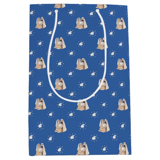 Nativiteit Baby Jesus Medium Cadeauzakje (Voorkant)