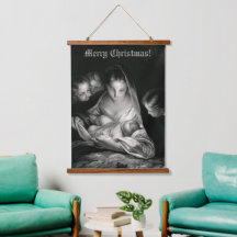 Nativiteit Baby Jesus Virgin Mary Angels Kerstmis