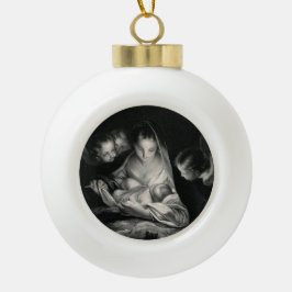 Nativiteit Baby Jesus Virgin Mary Angels Kerstmis Keramische Bal Ornament