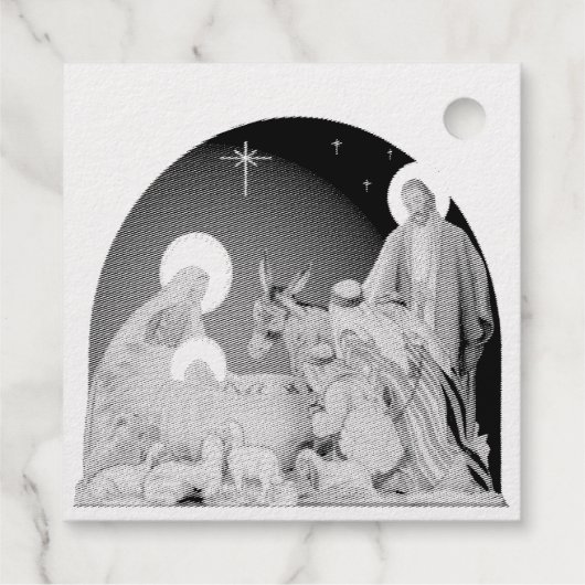 Nativiteit Bedankjes Labels (Achterkant)