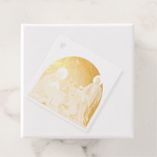 Nativiteit Bedankjes Labels (Met doos)