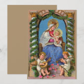 Nativiteit bij Madonna en kind (Voorkant / Achterkant)