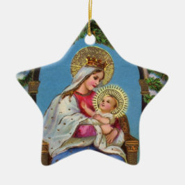 Nativiteit bij Madonna en kind Keramisch Ornament