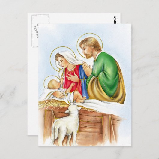 Nativiteit Briefkaart (Voorkant / Achterkant)