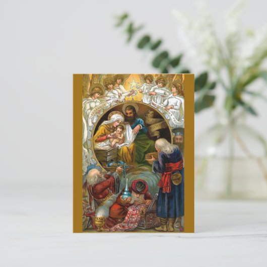 Nativiteit Briefkaart (Staand voorkant)