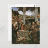Nativiteit - Briefkaarten Domenico Ghirlandaio (Voorkant / Achterkant)